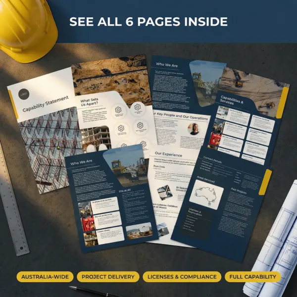 Capability Statement Template for Construction Companies - Capability ...
